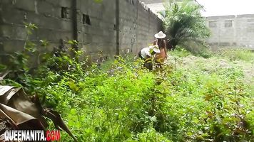 rodrigo caught fucking two pretty local african black with vagina sisters farming in public he almost k. them with his big cock
