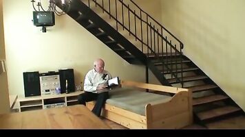 teen deepthroat on grandpa cock